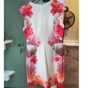 Calvin Klein Floral Sheath Dress Sz 6P Petite